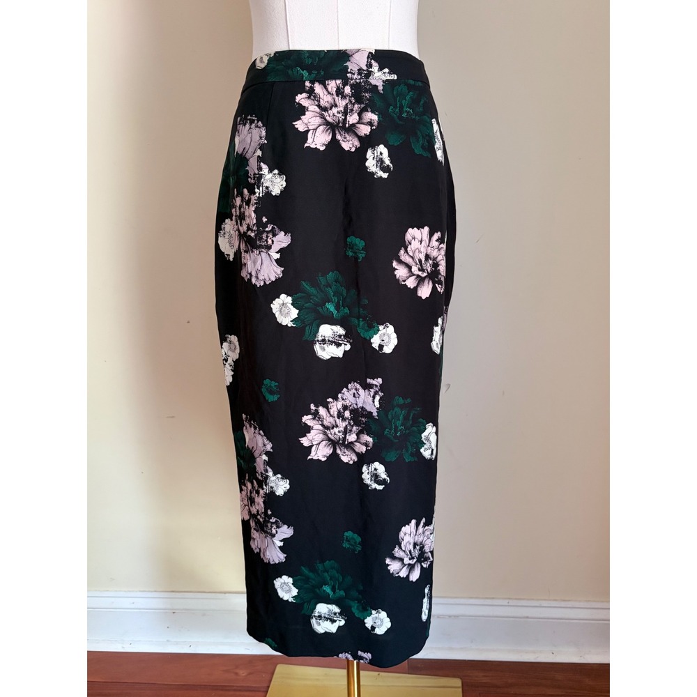 A.L.C. Bell Silk Floral Midi Pencil Skirt Spencer Hastings Pretty Little Liars 4 - Picture 3 of 10